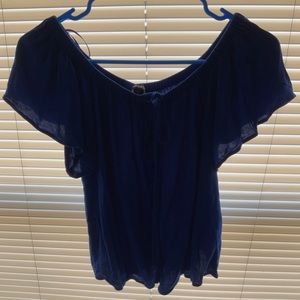 EXPRESS SHORT SLEEVE FLOWY SHIRT SIZE S CUTE